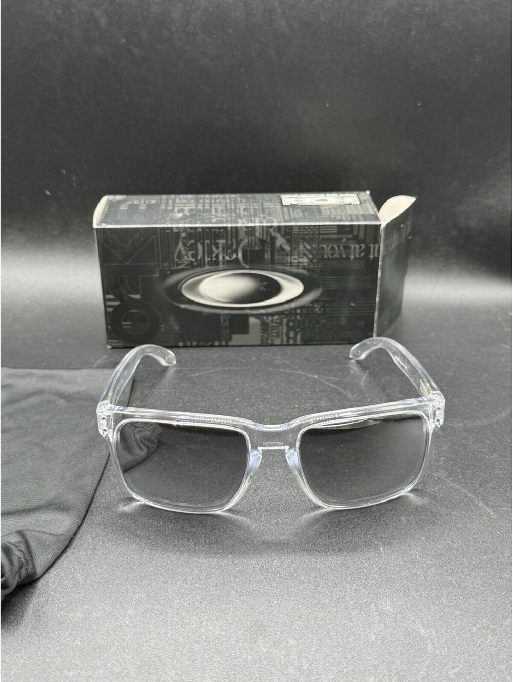 Oakley Holbrook Polished Clear/Chrome Iridium Lenses OO9102-06